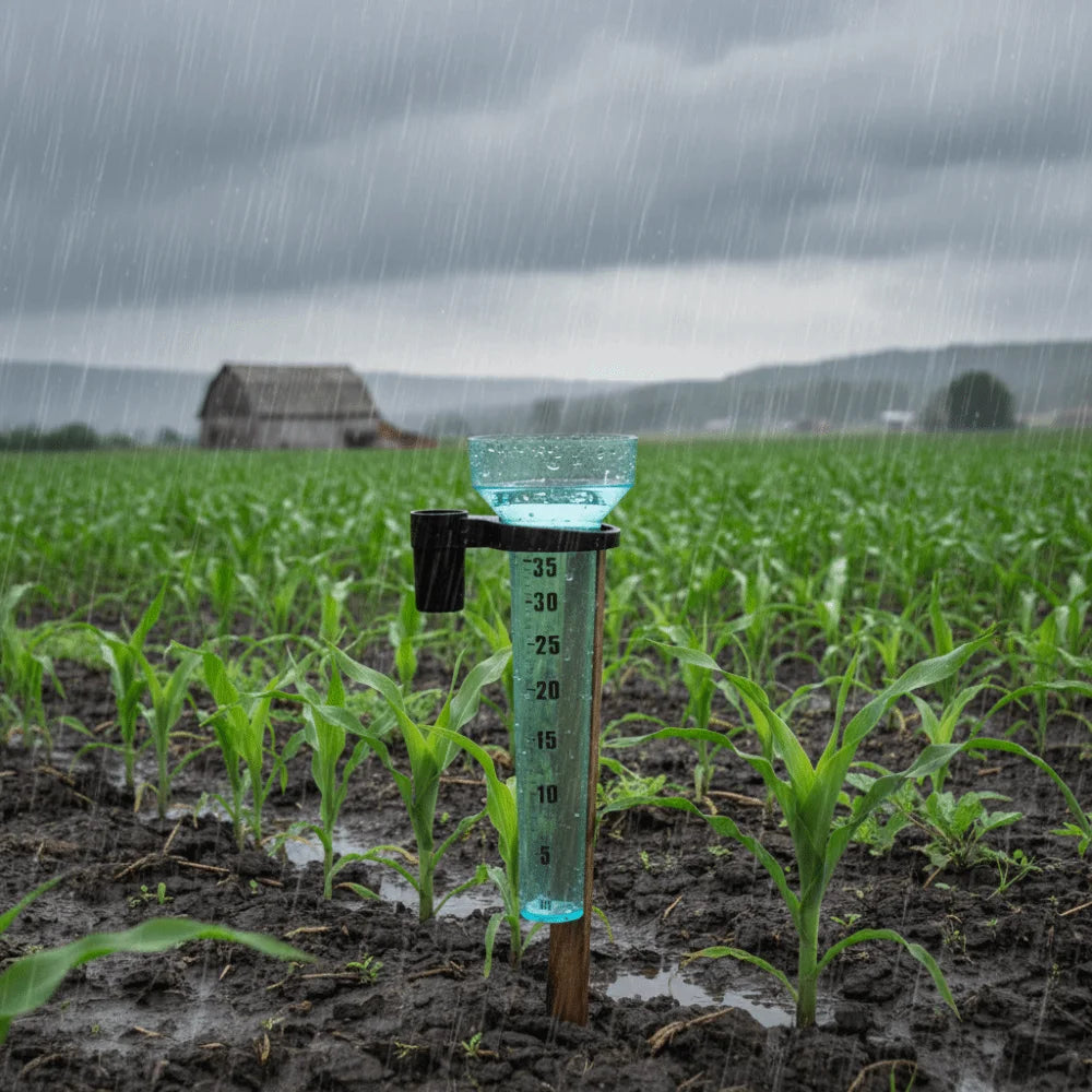 Portable Gardening Rainwater Meter Plastic with Scale Rain Measurement