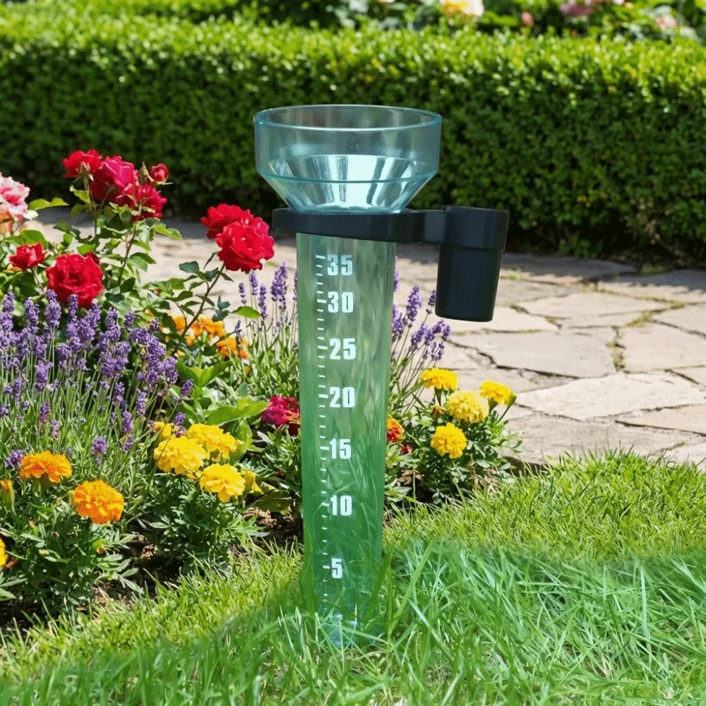 Portable Gardening Rainwater Meter Plastic with Scale Rain Measurement
